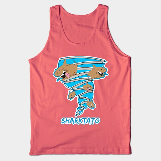 Sharktato-Tornado Tank Top by TaylorH1